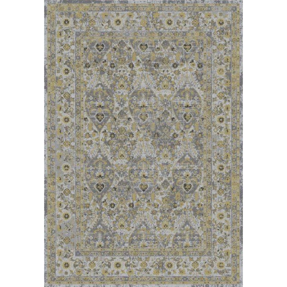 Dynamic Rugs 5876-970 Evora 7.10 Ft. X 10.10 Ft. Rectangle Rug in Grey/Gold